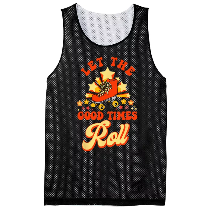 Cool Roller Skating Skate 1970S Retro Mesh Reversible Basketball Jersey Tank