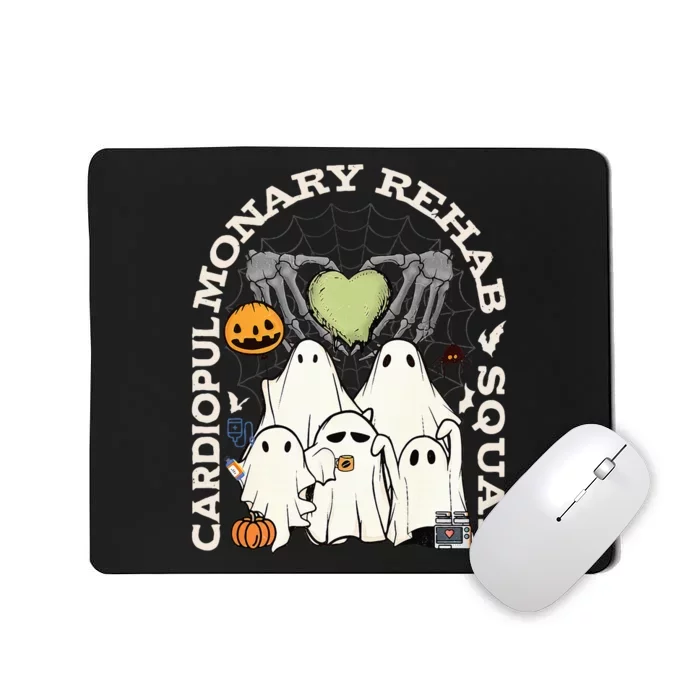 Cardiopulmonary Rehab Squad Halloween Ghost Spooky Nurse Mousepad