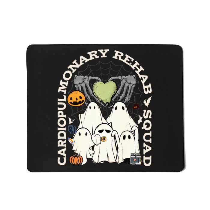 Cardiopulmonary Rehab Squad Halloween Ghost Spooky Nurse Mousepad