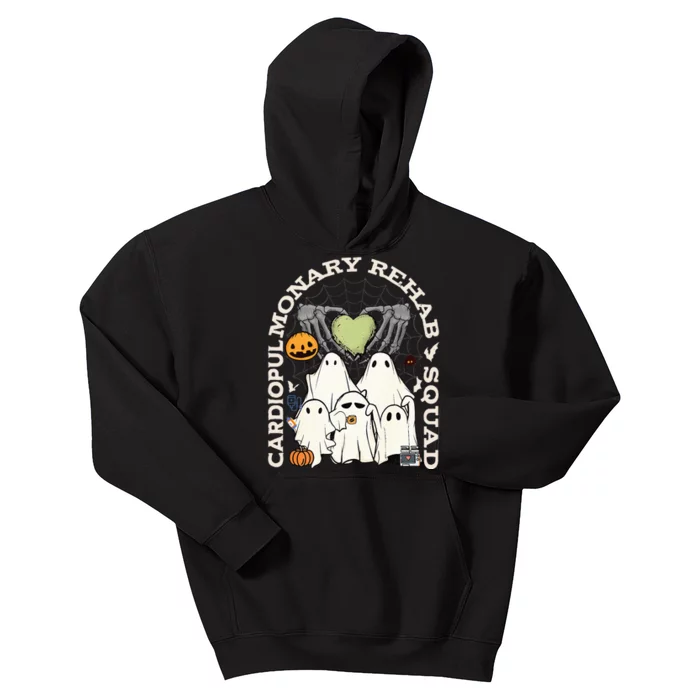 Cardiopulmonary Rehab Squad Halloween Ghost Spooky Nurse Kids Hoodie