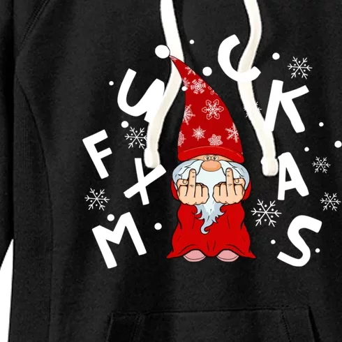 Christmas Really Sucks Grumpy Gnome For The Christmas Gift Women's Fleece Hoodie