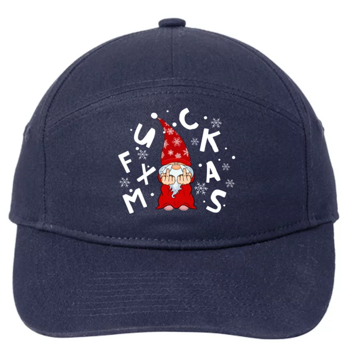 Christmas Really Sucks Grumpy Gnome For The Christmas Gift 7-Panel Snapback Hat