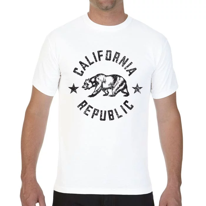 California Republic State Flag Grizzly Bear Comfort Colors T-Shirt