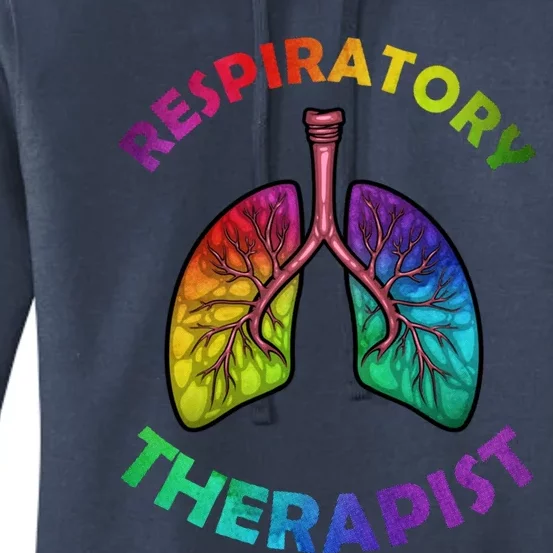 Cool Respiratory Therapy For Care Lung Doctor Rt Gift Women's Pullover Hoodie