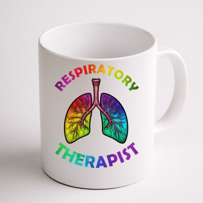 Cool Respiratory Therapy For Care Lung Doctor Rt Gift Front & Back Coffee Mug