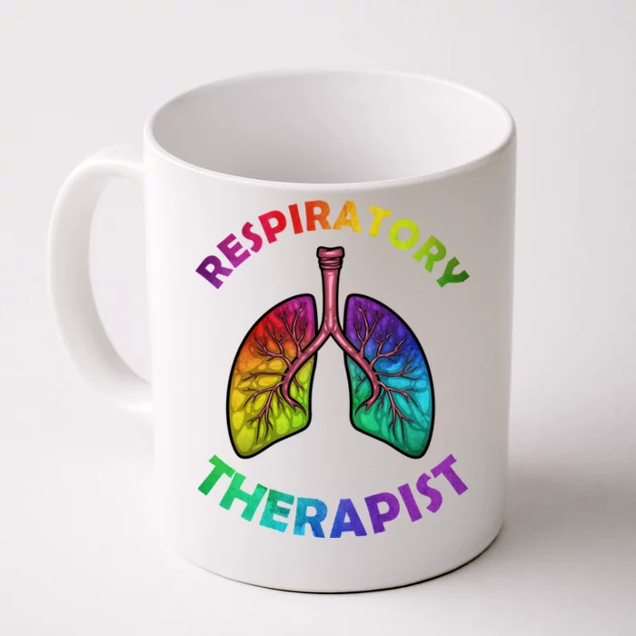 Cool Respiratory Therapy For Care Lung Doctor Rt Gift Front & Back Coffee Mug