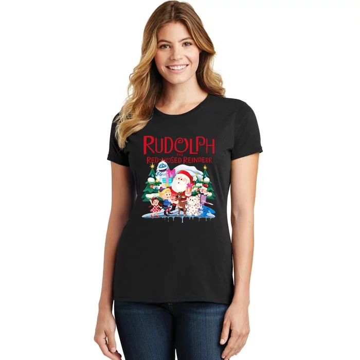 Cute Rudolph The Red Nosed Reindeer Christmas Special Xmas Gift Women's T-Shirt