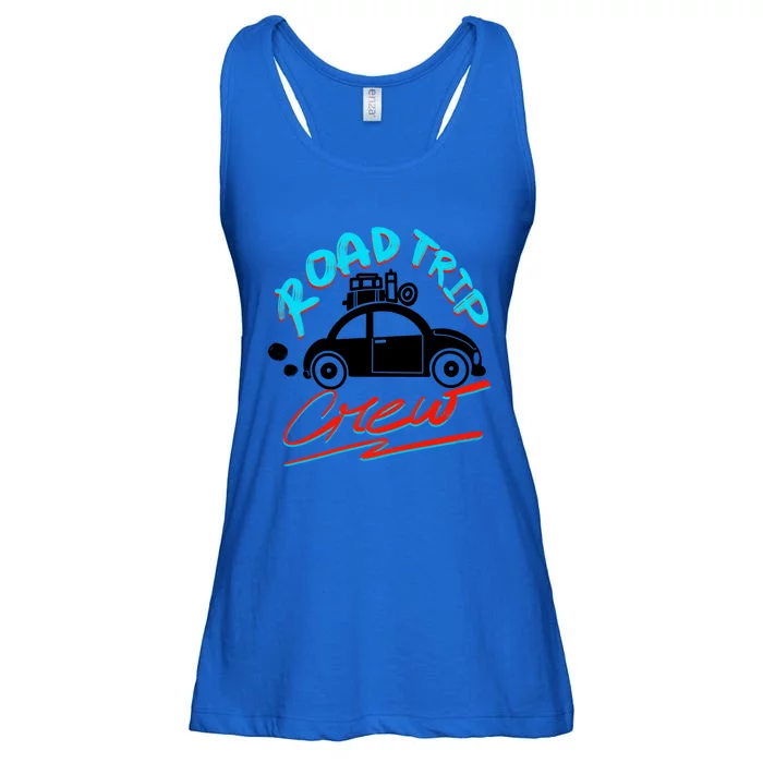 Cool Road Trip Crew Funny Summer Vacation Travel Fan Gift Funny Gift Ladies Essential Flowy Tank