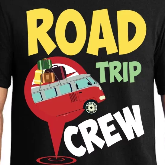 Cool Road Trip Crew Funny Summer Vacation Travel Fan Gift Meaningful Gift Pajama Set