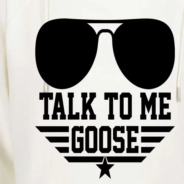 Cool Retro Talk To Me Goose Gift Womens Funnel Neck Pullover Hood