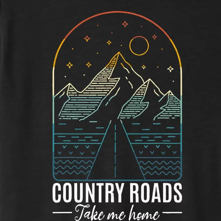 Country Roads Take Me Home Country Roads Retro Country ChromaSoft Performance T-Shirt