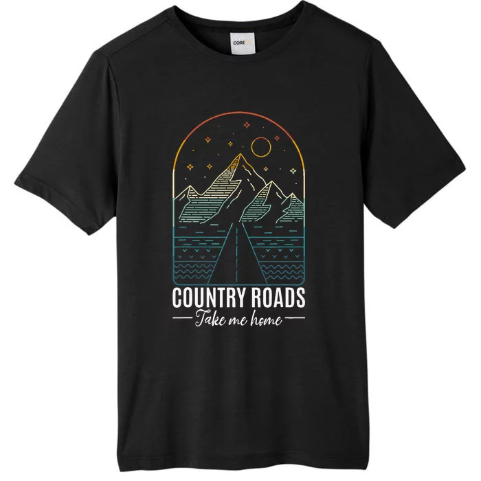 Country Roads Take Me Home Country Roads Retro Country ChromaSoft Performance T-Shirt