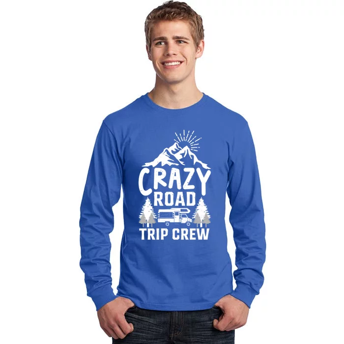 Crazy Road Trip Crew Family Travel Gift Tall Long Sleeve T-Shirt