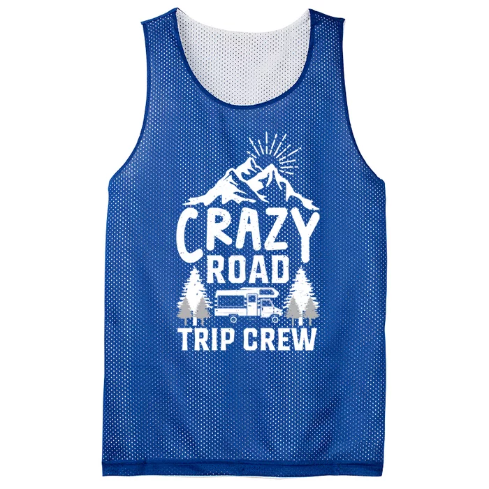 Crazy Road Trip Crew Family Travel Gift Mesh Reversible Basketball Jersey Tank