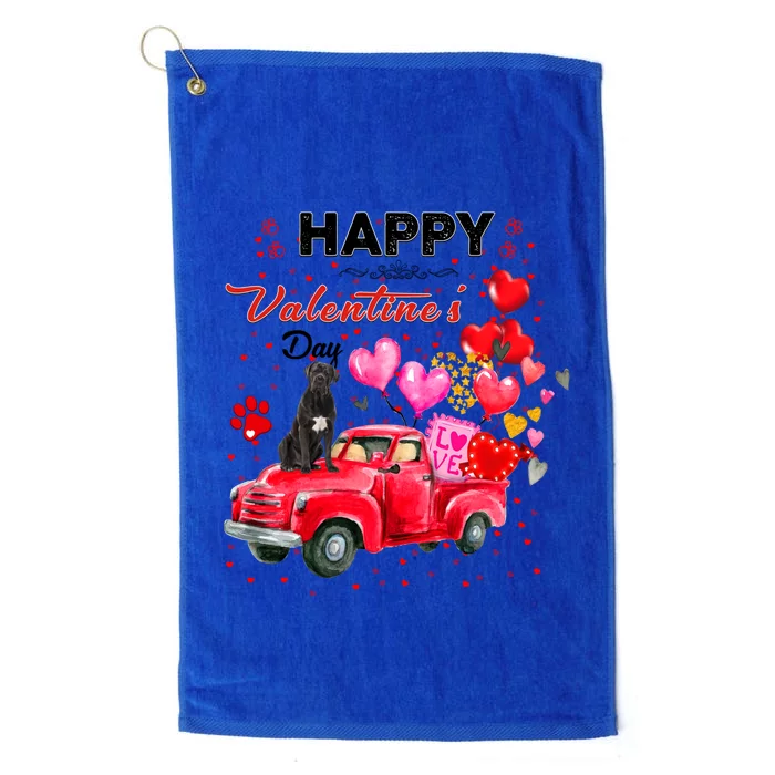 Cute Red Truck Cane Corso Valentines Day Costume Funny Gift Platinum Collection Golf Towel