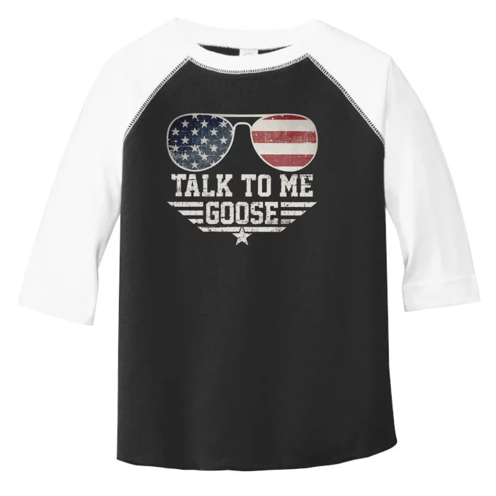 Cool Retro Talk To Me Goose Gift Toddler Fine Jersey T-Shirt