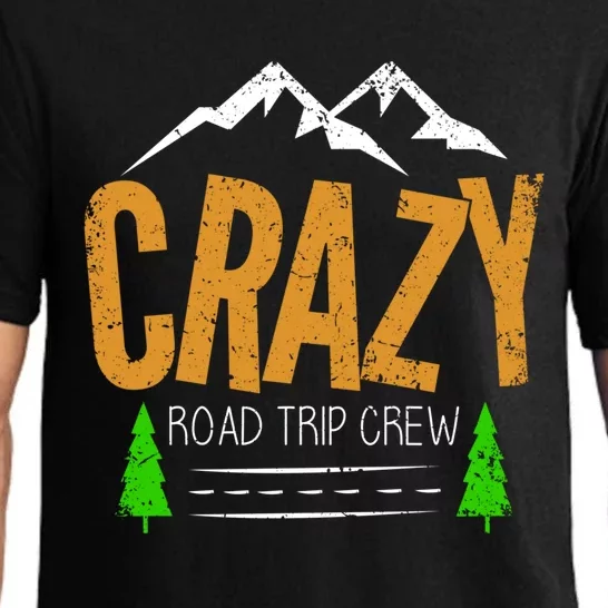 Crazy Road Trip Crew Vacation Travel Gift Pajama Set