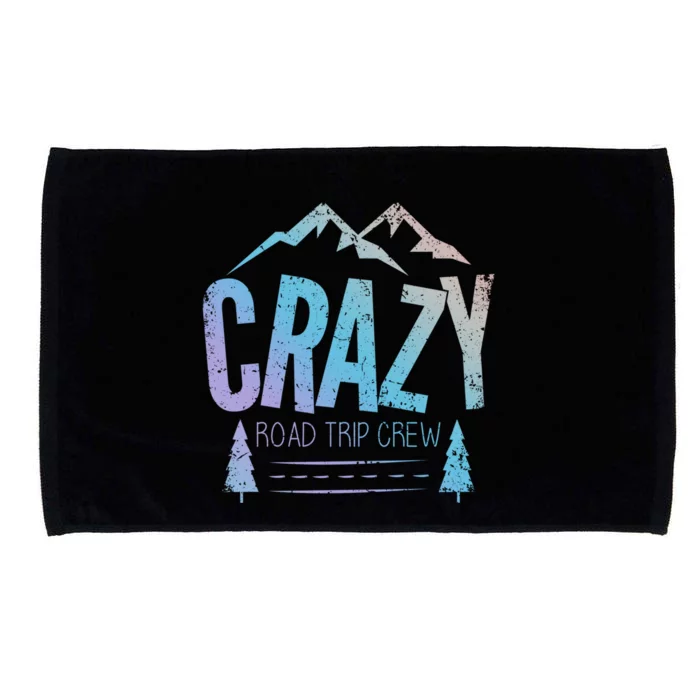 Crazy Road Trip Crew Vacation Travel Gift Microfiber Hand Towel