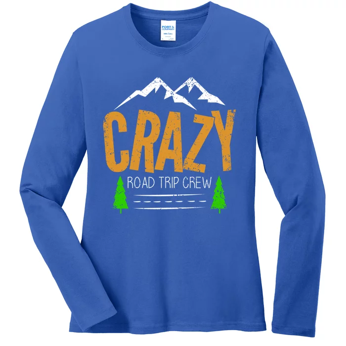 Crazy Road Trip Crew Vacation Travel Cool Gift Ladies Long Sleeve Shirt