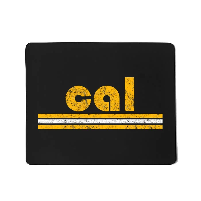 Cal Retro Three Stripe Vintage California Throwback Mousepad