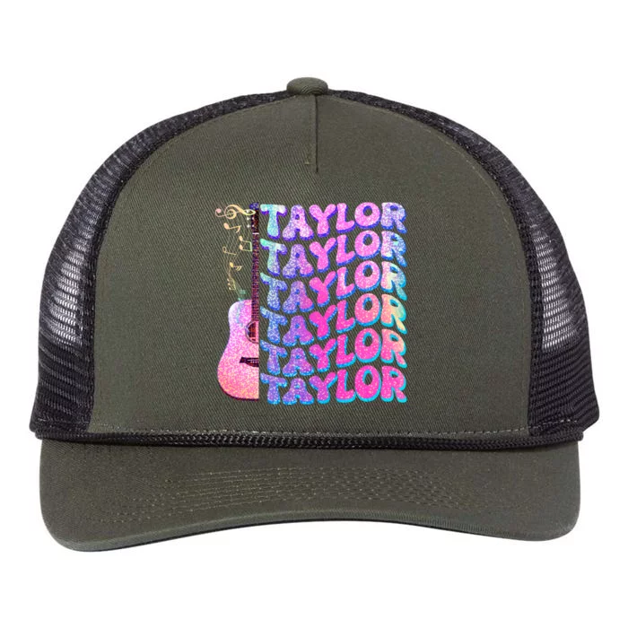 Cute Retro Taylor Music Fan Lover Retro Rope Trucker Hat Cap