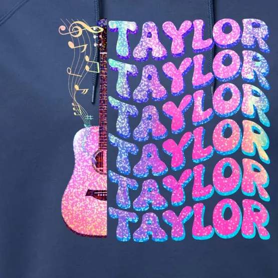 Cute Retro Taylor Music Fan Lover Performance Fleece Hoodie