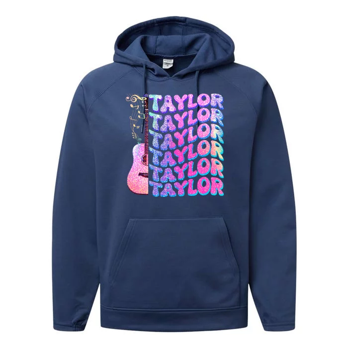 Cute Retro Taylor Music Fan Lover Performance Fleece Hoodie