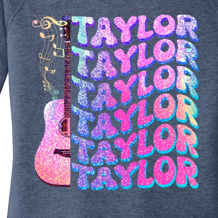 Cute Retro Taylor Music Fan Lover Women's Perfect Tri Tunic Long Sleeve Shirt