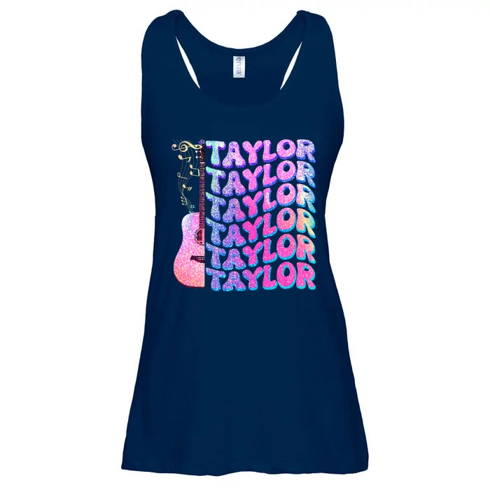 Cute Retro Taylor Music Fan Lover Ladies Essential Flowy Tank