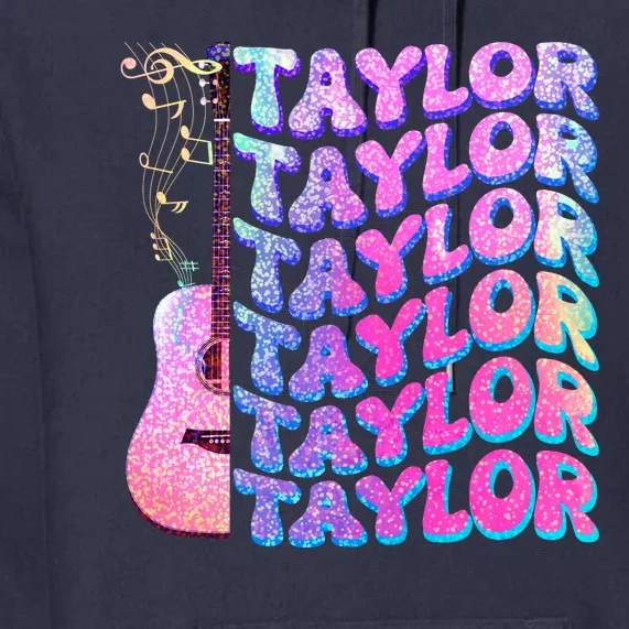 Cute Retro Taylor Music Fan Lover Premium Hoodie