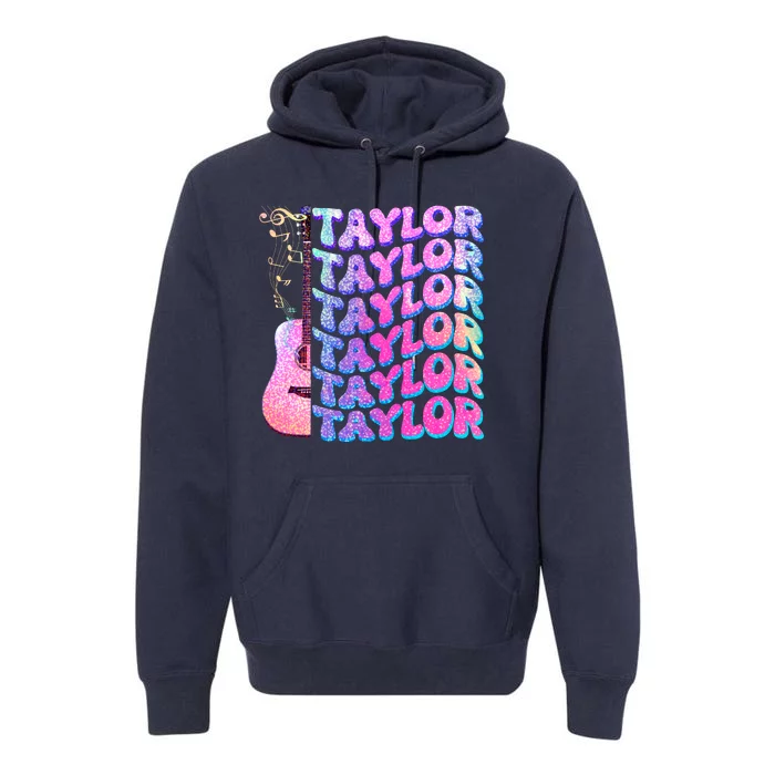 Cute Retro Taylor Music Fan Lover Premium Hoodie