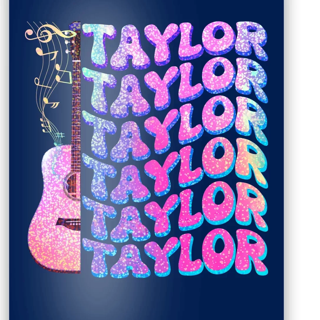 Cute Retro Taylor Music Fan Lover Poster