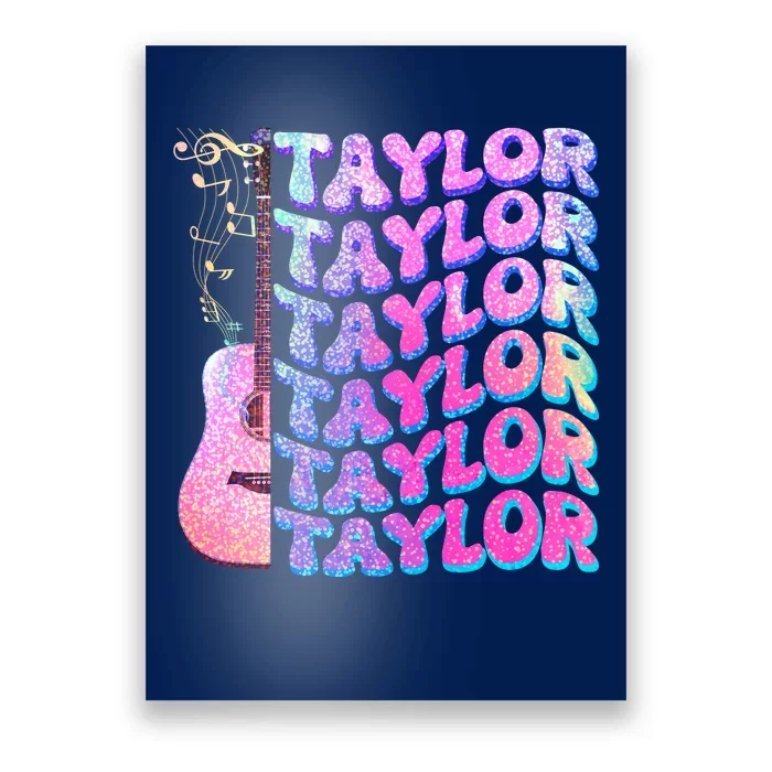 Cute Retro Taylor Music Fan Lover Poster