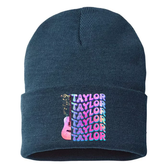 Cute Retro Taylor Music Fan Lover Sustainable Knit Beanie