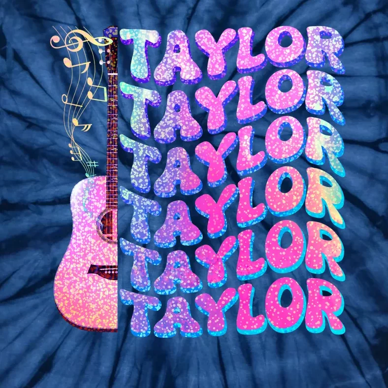 Cute Retro Taylor Music Fan Lover Tie-Dye T-Shirt