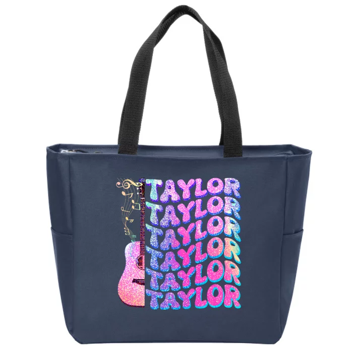 Cute Retro Taylor Music Fan Lover Zip Tote Bag