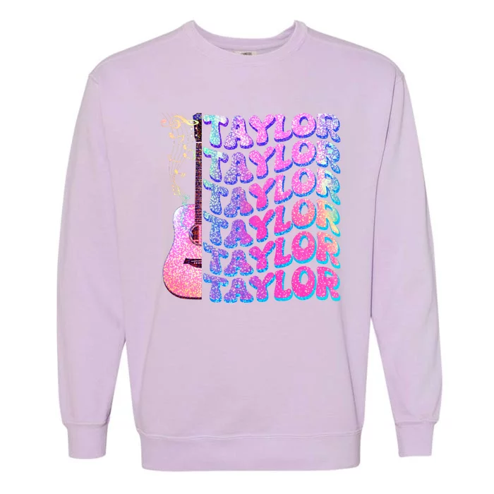 Cute Retro Taylor Music Fan Lover Garment-Dyed Sweatshirt