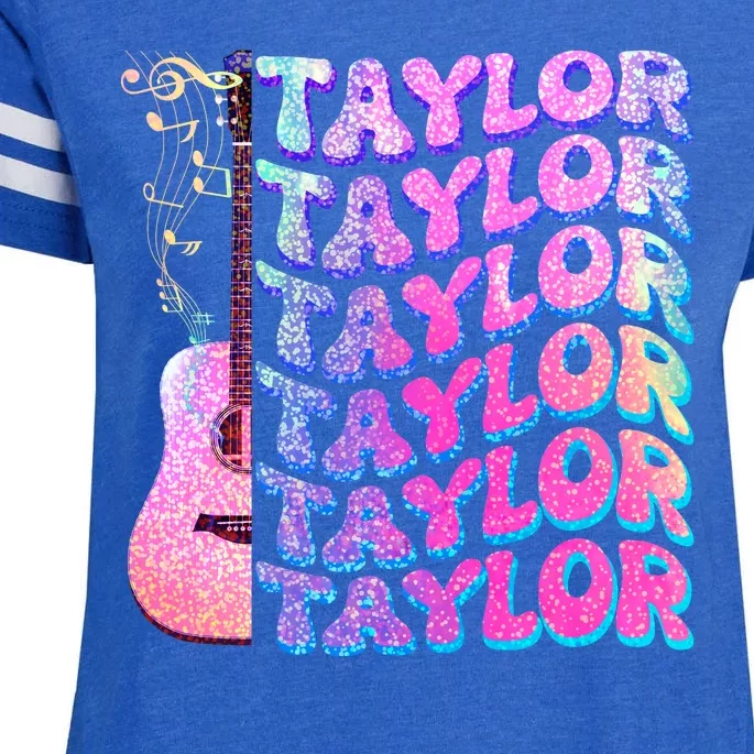 Cute Retro Taylor Music Fan Lover Enza Ladies Jersey Football T-Shirt