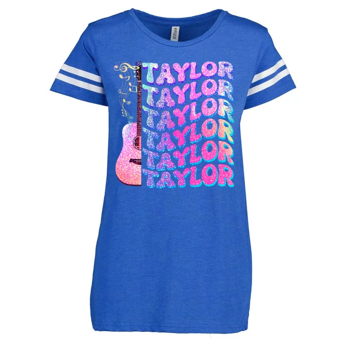 Cute Retro Taylor Music Fan Lover Enza Ladies Jersey Football T-Shirt