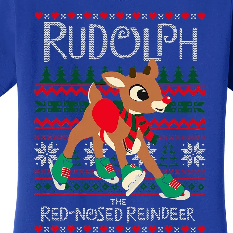 Cute Rudolph The Red Nosed Reindeer Christmas Special Xmas Women's T-Shirt