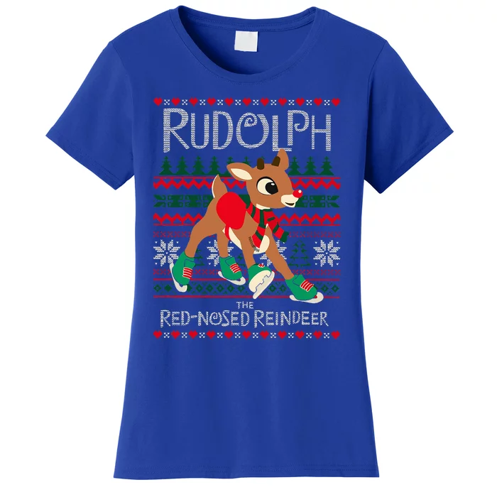 Cute Rudolph The Red Nosed Reindeer Christmas Special Xmas Women's T-Shirt