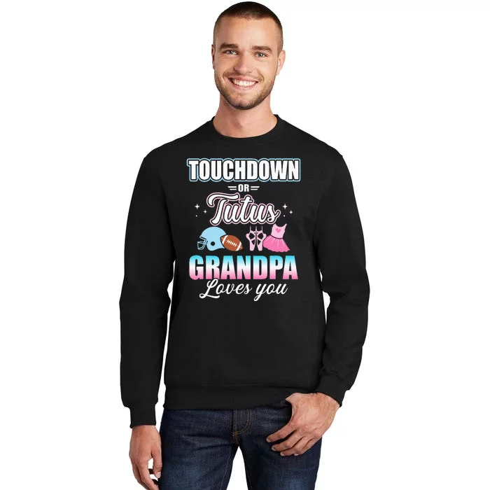 CGender Reveal Touchdowns Tutus Grandpa Matching Baby Party Sweatshirt