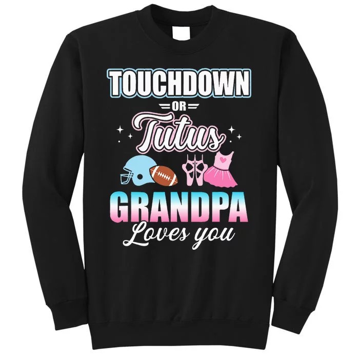 CGender Reveal Touchdowns Tutus Grandpa Matching Baby Party Sweatshirt