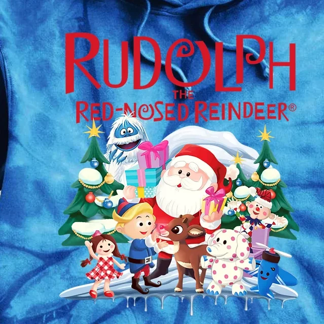 Cute Rudolph The Red Nosed Reindeer Christmas Special Xmas Tie Dye Hoodie