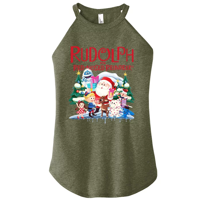 Cute Rudolph The Red Nosed Reindeer Christmas Special Xmas Women’s Perfect Tri Rocker Tank