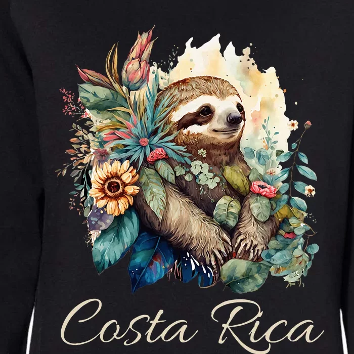 Costa Rica Tropical Sloth Womens California Wash Sweatshirt