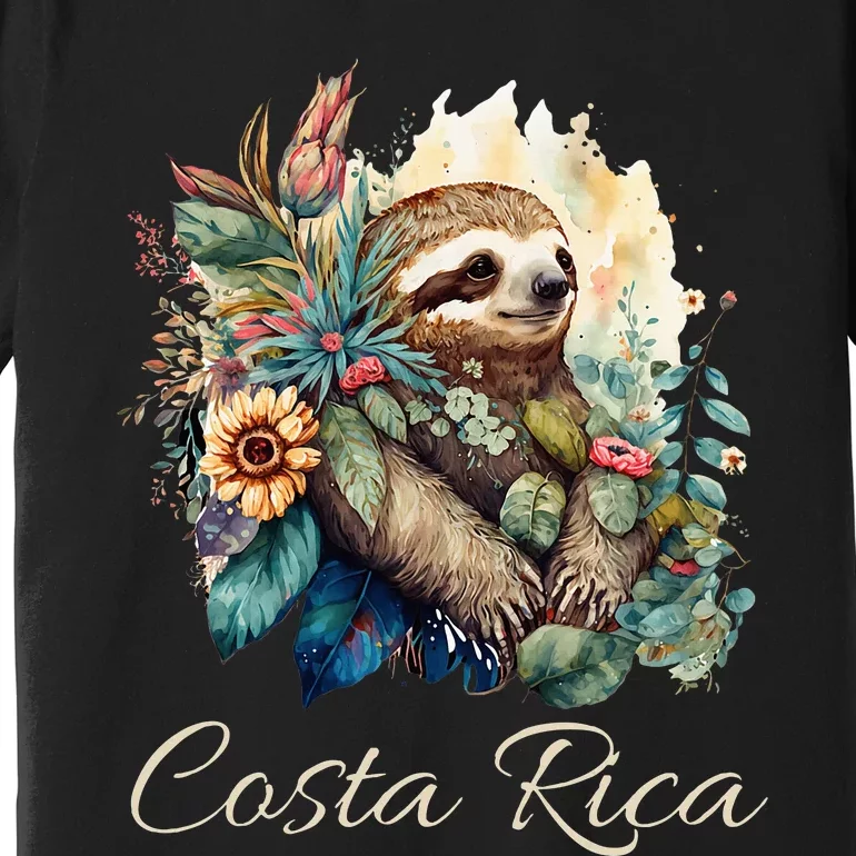 Costa Rica Tropical Sloth Premium T-Shirt