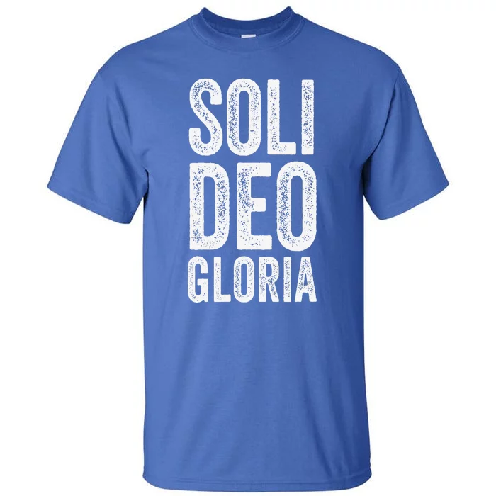 Christian Reformed Theology Soli Deo Gloria Jesus Tall T-Shirt