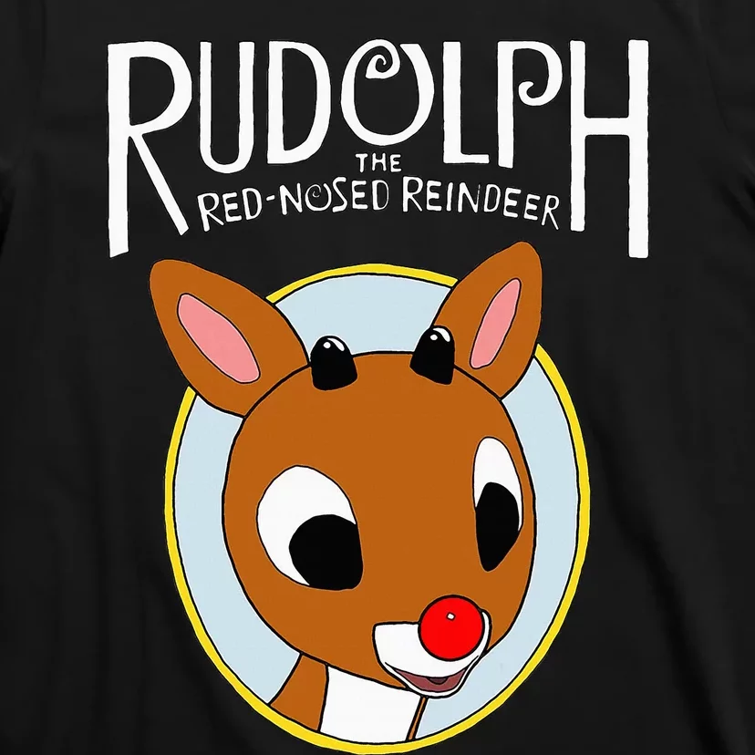 Cute Rudolph The Red Nosed Reindeer Christmas Tree T-Shirt