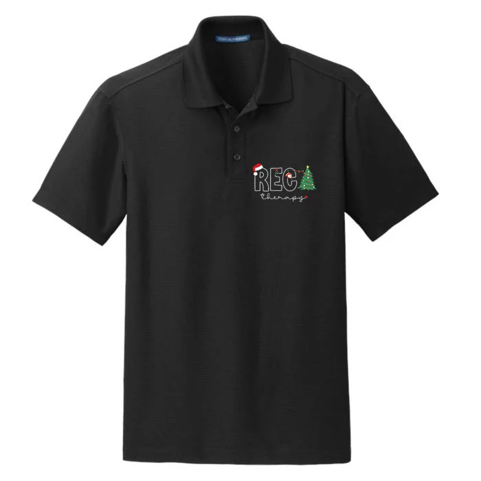 Christmas Recreational Therapy Holiday Season Dry Zone Grid Performance Polo